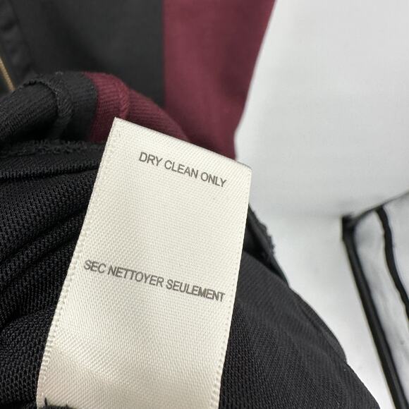 REBECCA TAYLOR NWT Colorblock Ponte Dress in Bordeaux/Black // 10 - Picture 10 of 12